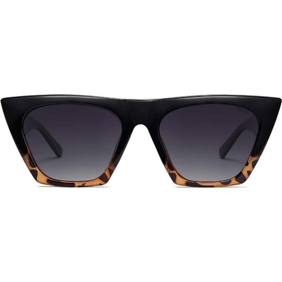 Women\'s Square Cateye Trendy Large Oversized Polarized Sunglasses